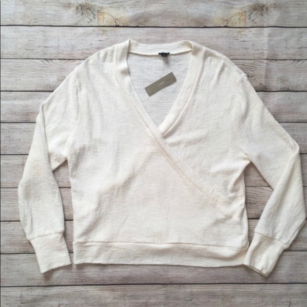 Jcrew faux wrap style shirt